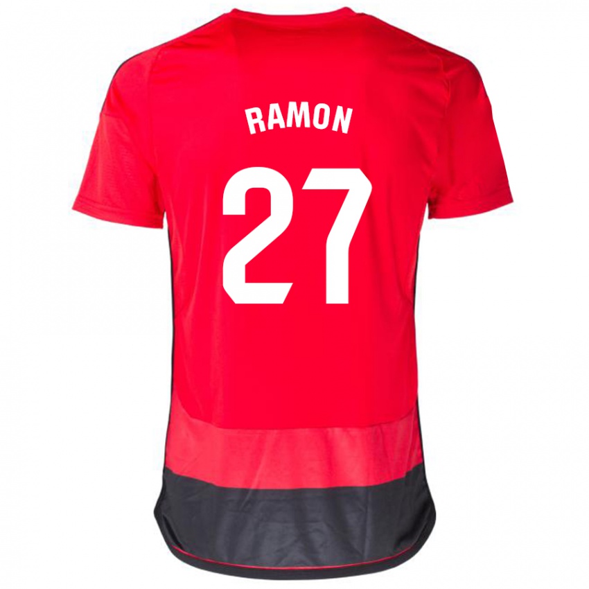 Damen Pablo Ramón #27 Rot Schwarz Heimtrikot Trikot 2023/24 T-Shirt Österreich