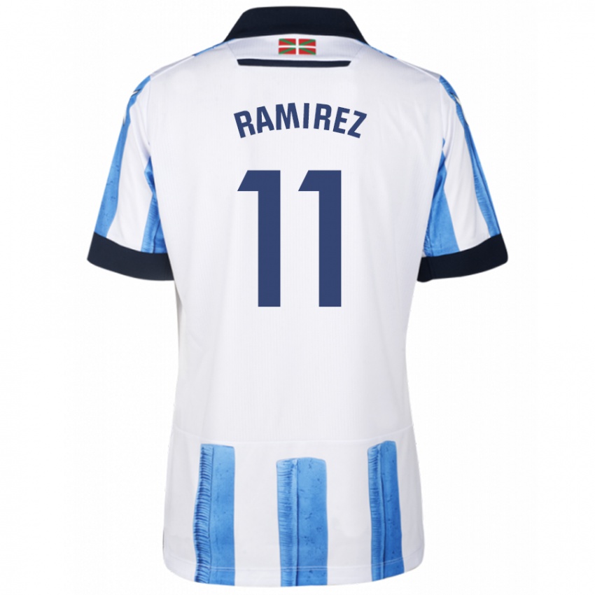 Damen Darío Ramirez #11 Blau Weiss Heimtrikot Trikot 2023/24 T-Shirt Österreich