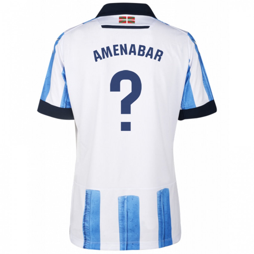 Damen Aritz Amenabar #0 Blau Weiss Heimtrikot Trikot 2023/24 T-Shirt Österreich
