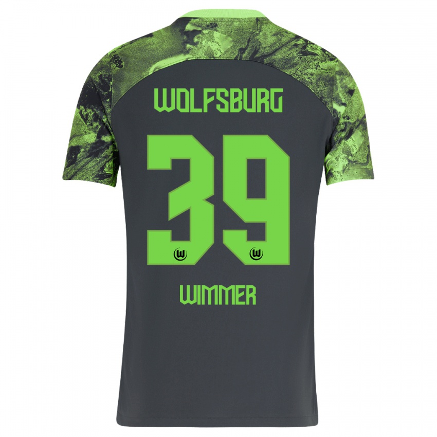 Damen Patrick Wimmer #39 Dunkelgrau Auswärtstrikot Trikot 2023/24 T-Shirt Österreich