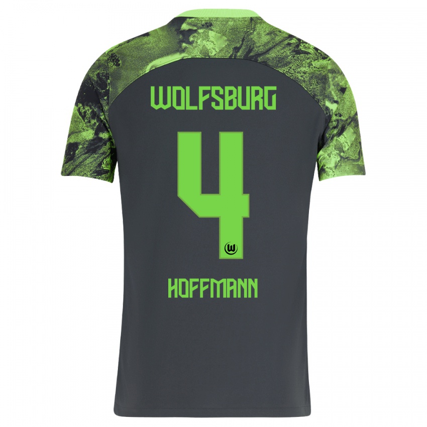 Damen Nils Hoffmann #4 Dunkelgrau Auswärtstrikot Trikot 2023/24 T-Shirt Österreich