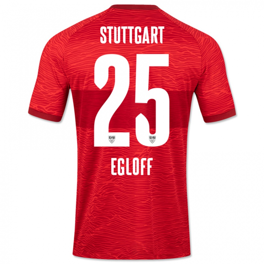 Damen Lilian Egloff #25 Rot Auswärtstrikot Trikot 2023/24 T-Shirt Österreich