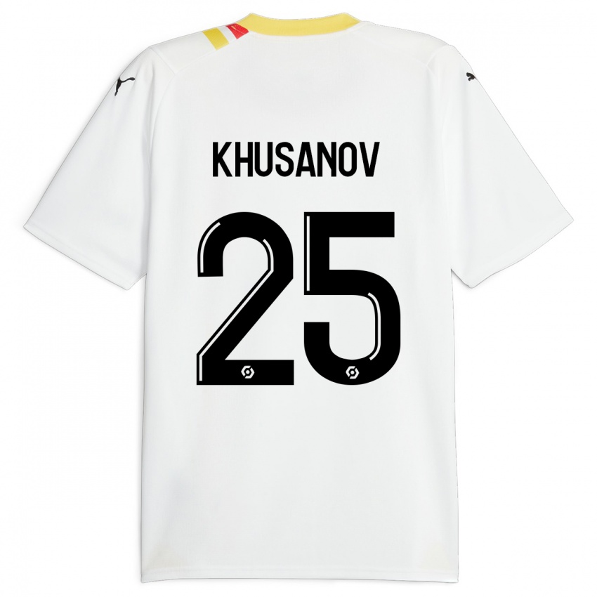Damen Abdukodir Khusanov #25 Schwarz Auswärtstrikot Trikot 2023/24 T-Shirt Österreich