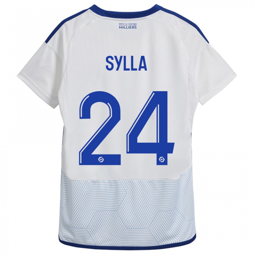 Damen Abakar Sylla #24 Weiß Auswärtstrikot Trikot 2023/24 T-Shirt Österreich