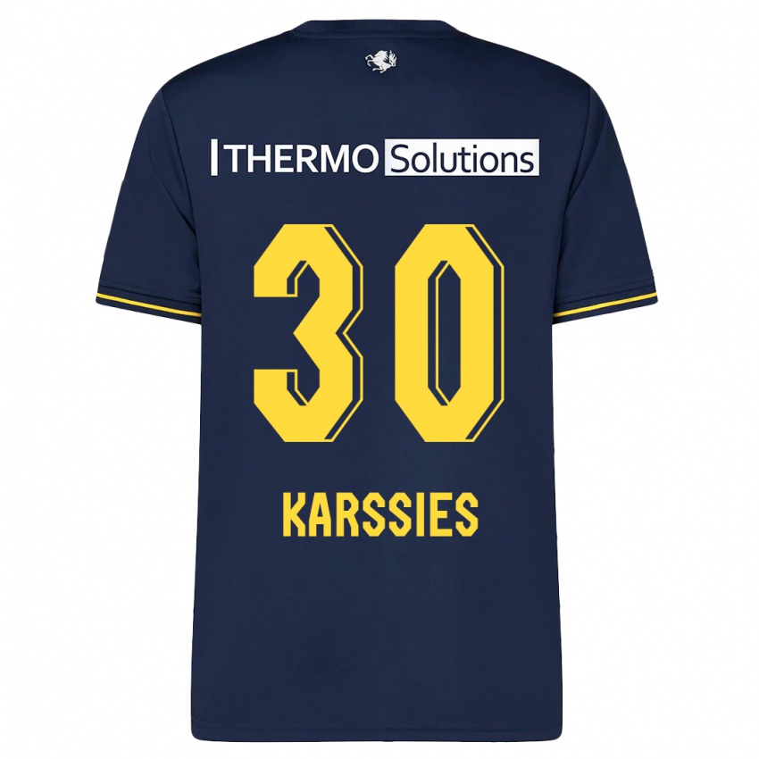 Damen Sam Karssies #30 Marine Auswärtstrikot Trikot 2023/24 T-Shirt Österreich