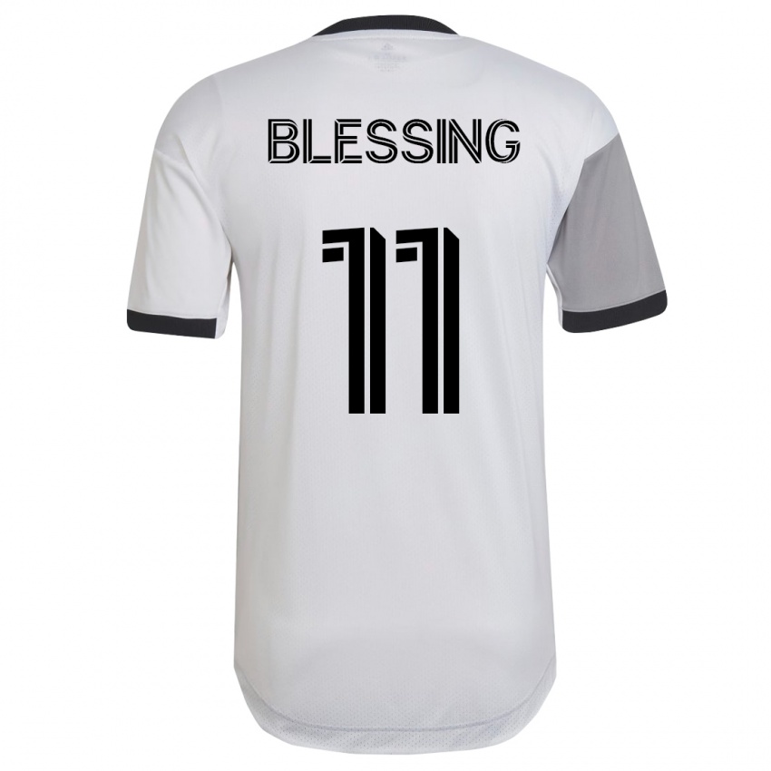 Damen Latif Blessing #11 Weiß Auswärtstrikot Trikot 2023/24 T-Shirt Österreich