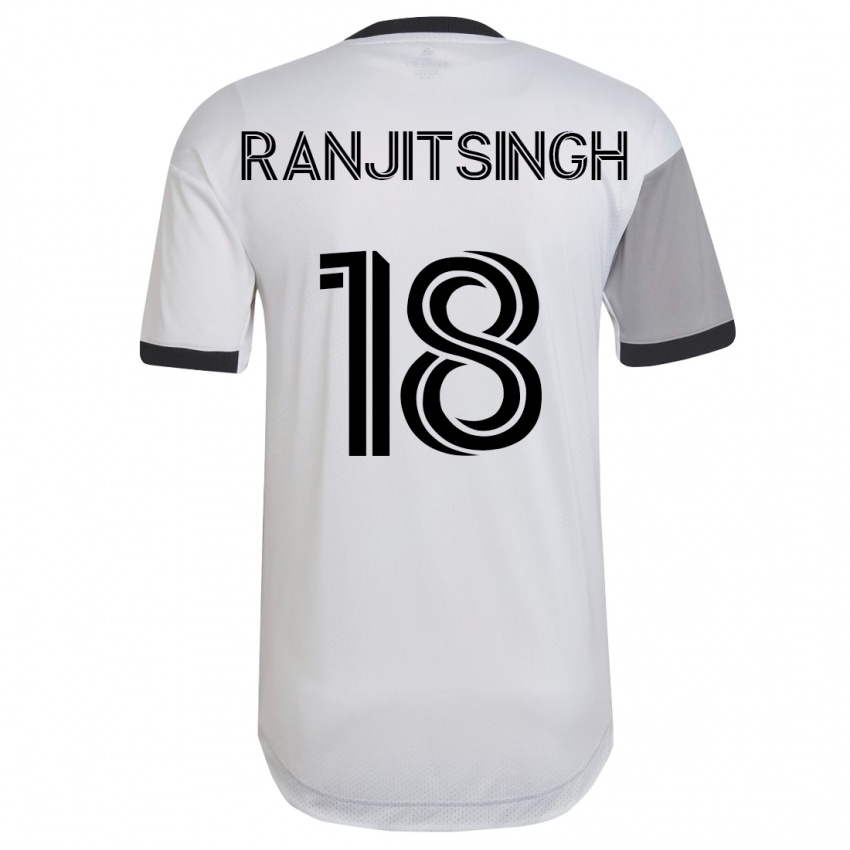 Damen Greg Ranjitsingh #18 Weiß Auswärtstrikot Trikot 2023/24 T-Shirt Österreich