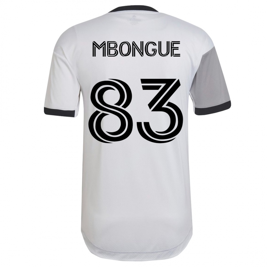 Damen Hugo Mbongue #83 Weiß Auswärtstrikot Trikot 2023/24 T-Shirt Österreich