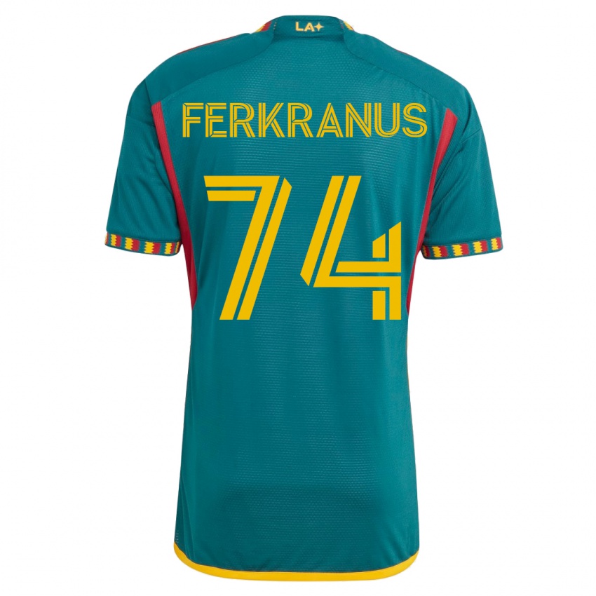 Damen Marcus Ferkranus #74 Grün Auswärtstrikot Trikot 2023/24 T-Shirt Österreich