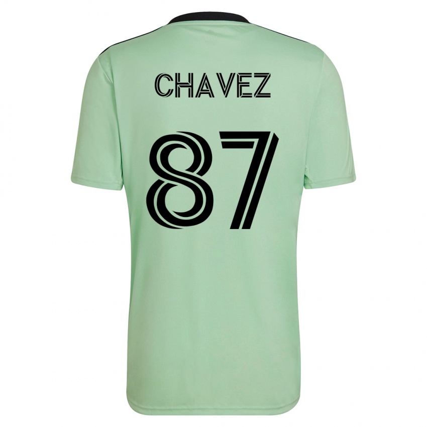 Damen Alfonso Ocampo-Chávez #87 Hellgrün Auswärtstrikot Trikot 2023/24 T-Shirt Österreich