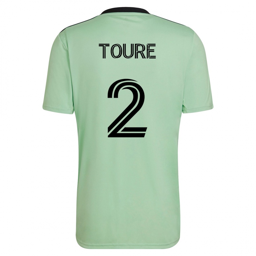 Damen Cheick Touré #2 Hellgrün Auswärtstrikot Trikot 2023/24 T-Shirt Österreich