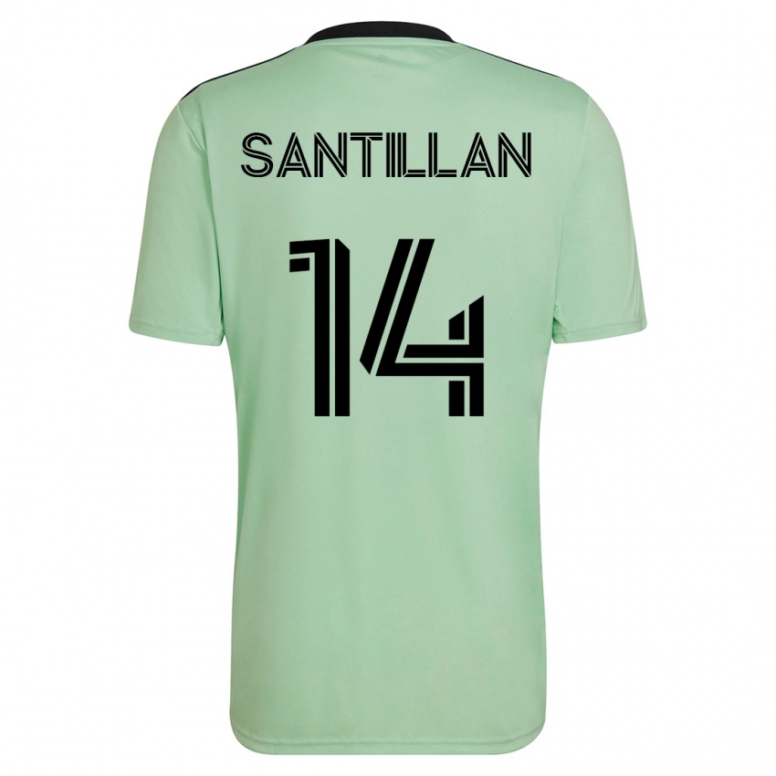 Damen Jonathan Santillan #14 Hellgrün Auswärtstrikot Trikot 2023/24 T-Shirt Österreich
