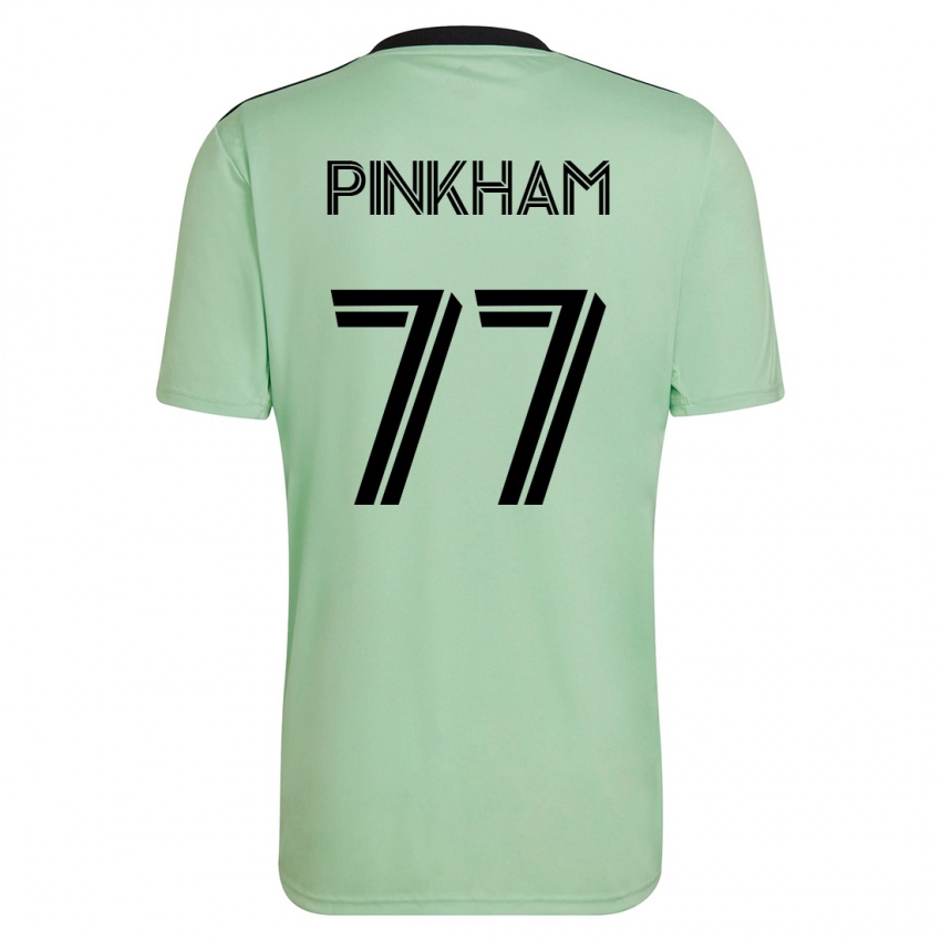 Damen Chris Pinkham #77 Hellgrün Auswärtstrikot Trikot 2023/24 T-Shirt Österreich