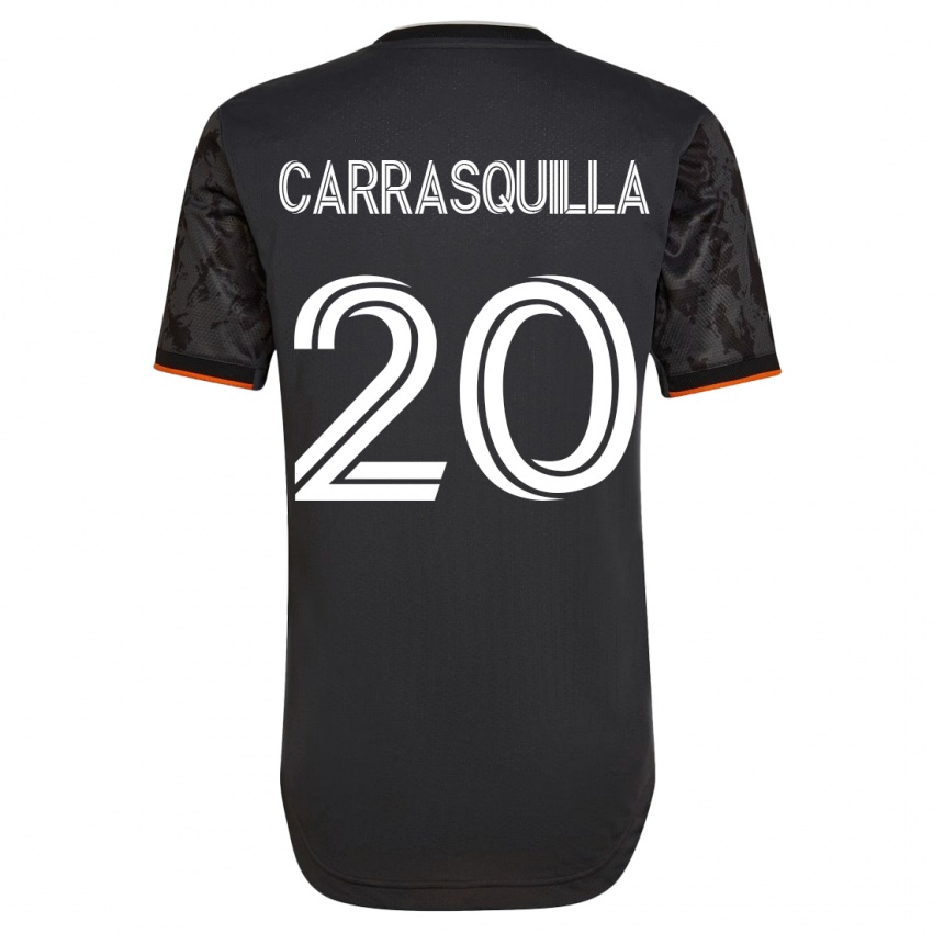 Damen Adalberto Carrasquilla #20 Schwarz Auswärtstrikot Trikot 2023/24 T-Shirt Österreich