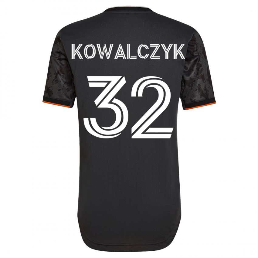 Damen Sebastian Kowalczyk #32 Schwarz Auswärtstrikot Trikot 2023/24 T-Shirt Österreich