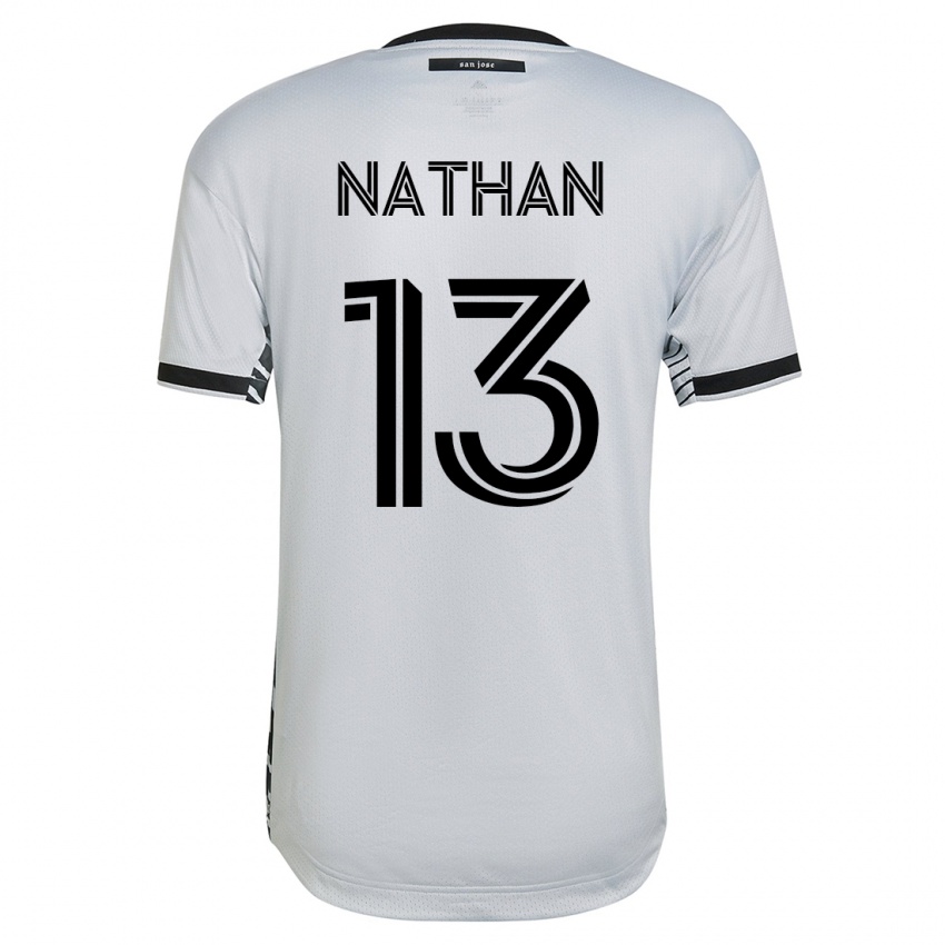 Damen Nathan #13 Weiß Auswärtstrikot Trikot 2023/24 T-Shirt Österreich