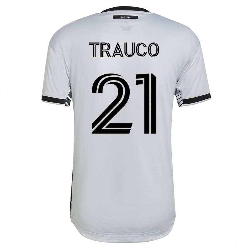 Damen Miguel Trauco #21 Weiß Auswärtstrikot Trikot 2023/24 T-Shirt Österreich