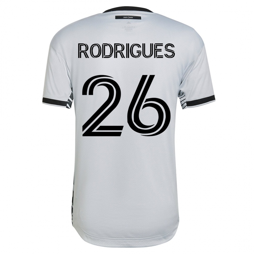Damen Rodrigues #26 Weiß Auswärtstrikot Trikot 2023/24 T-Shirt Österreich