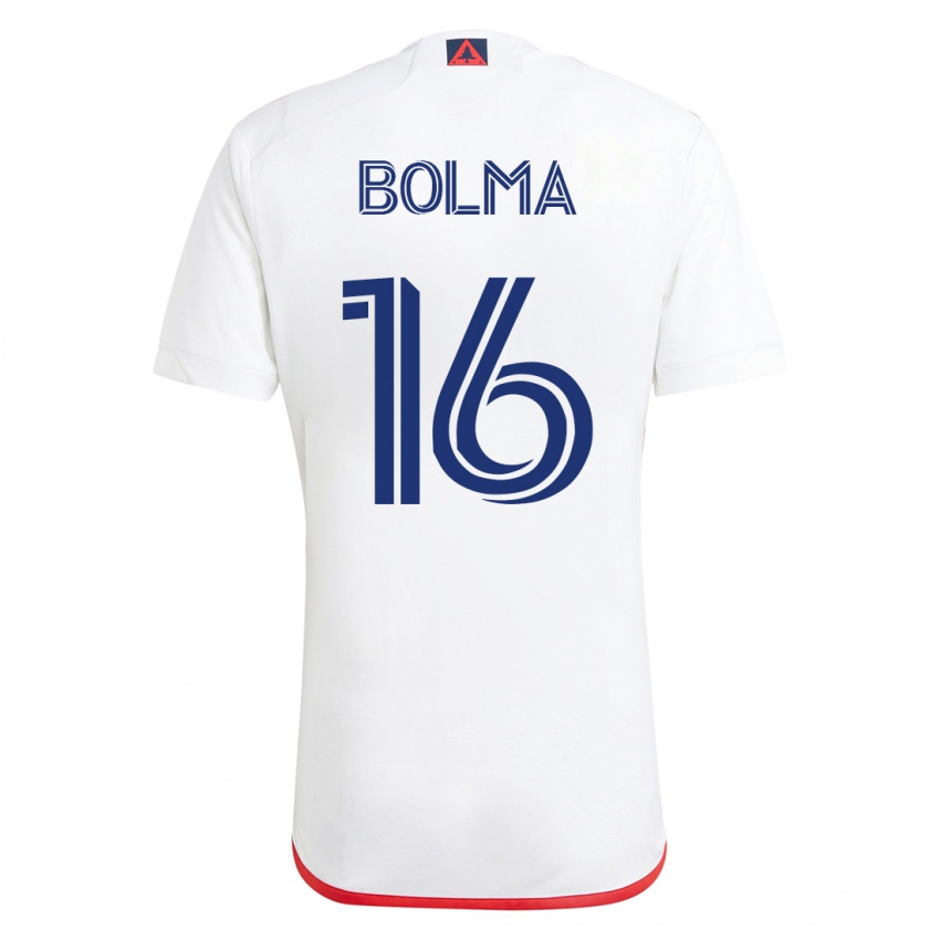Damen Josh Bolma #16 Weiß Rot Auswärtstrikot Trikot 2023/24 T-Shirt Österreich
