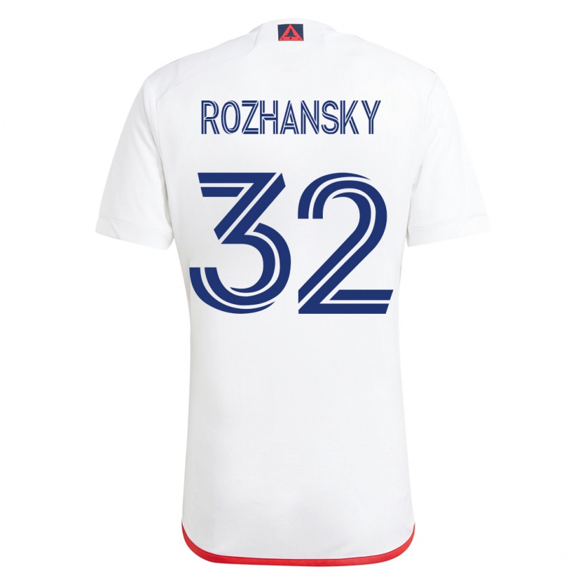 Damen Jake Rozhansky #32 Weiß Rot Auswärtstrikot Trikot 2023/24 T-Shirt Österreich