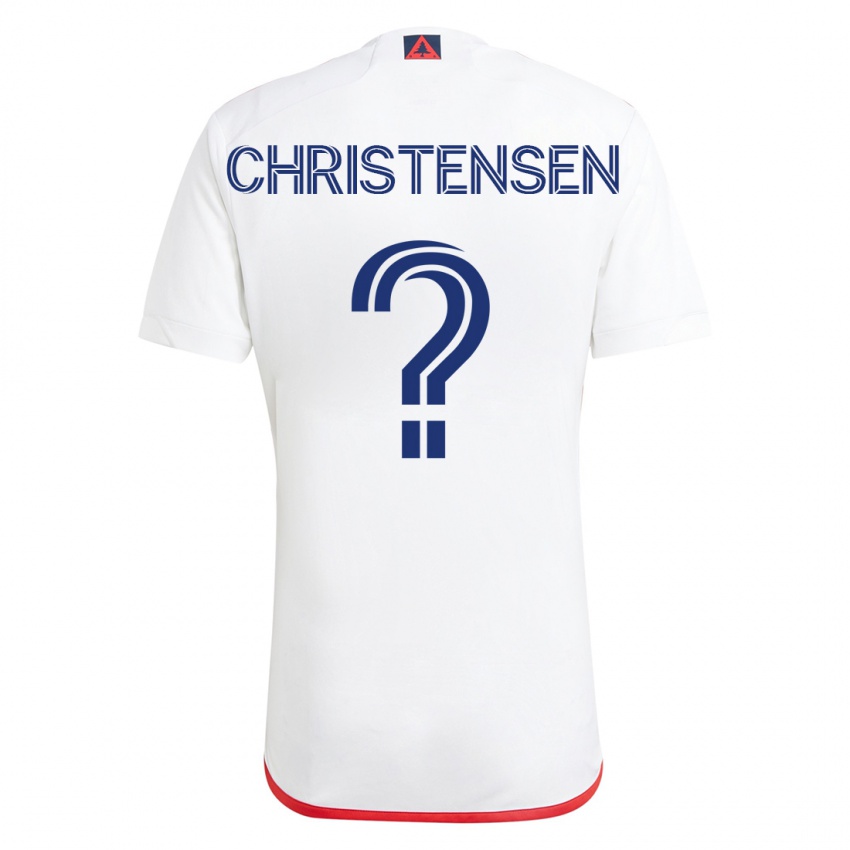 Damen Kevin Christensen #0 Weiß Rot Auswärtstrikot Trikot 2023/24 T-Shirt Österreich