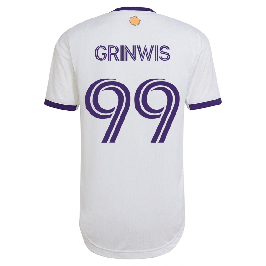 Damen Adam Grinwis #99 Weiß Auswärtstrikot Trikot 2023/24 T-Shirt Österreich