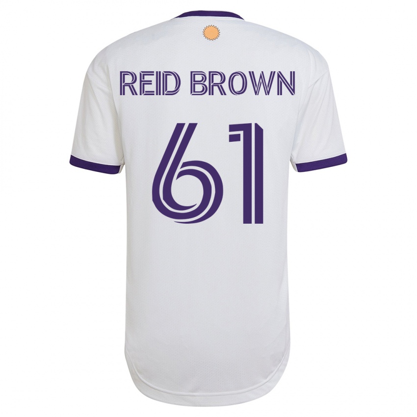 Damen Tahir Reid-Brown #61 Weiß Auswärtstrikot Trikot 2023/24 T-Shirt Österreich