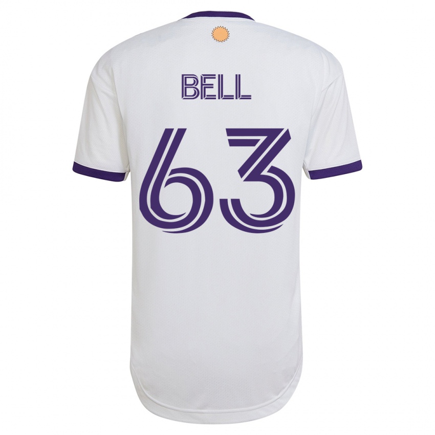 Damen Dominic Bell #63 Weiß Auswärtstrikot Trikot 2023/24 T-Shirt Österreich