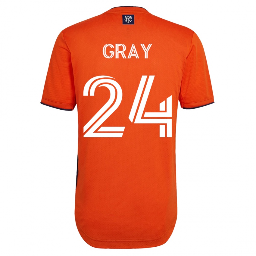 Damen Tayvon Gray #24 Schwarz Auswärtstrikot Trikot 2023/24 T-Shirt Österreich