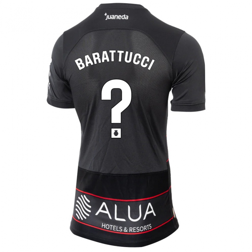 Damen Nicolás Barattucci #0 Schwarz Auswärtstrikot Trikot 2023/24 T-Shirt Österreich