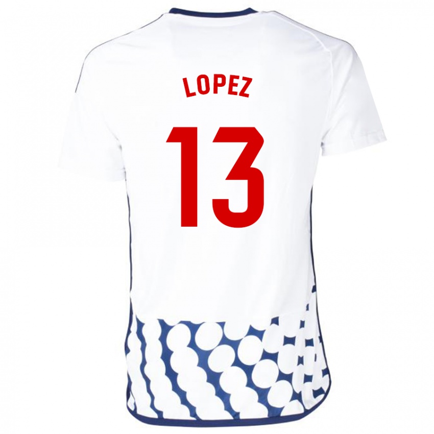 Damen Luis López #13 Weiß Auswärtstrikot Trikot 2023/24 T-Shirt Österreich