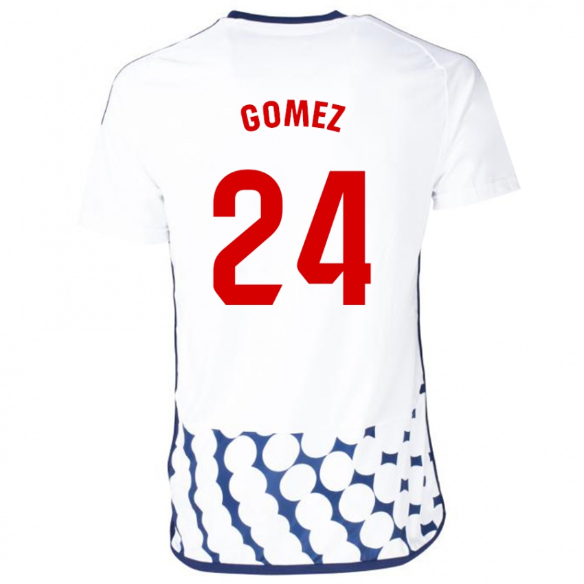 Damen Jonathan Gómez #24 Weiß Auswärtstrikot Trikot 2023/24 T-Shirt Österreich