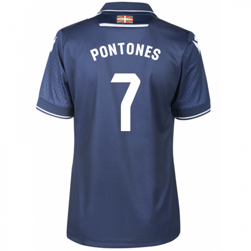 Damen Juan Carlos Pontones #7 Marine Auswärtstrikot Trikot 2023/24 T-Shirt Österreich