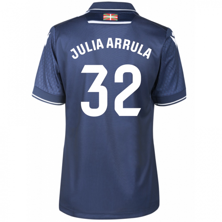 Damen Julia Arrula #32 Marine Auswärtstrikot Trikot 2023/24 T-Shirt Österreich