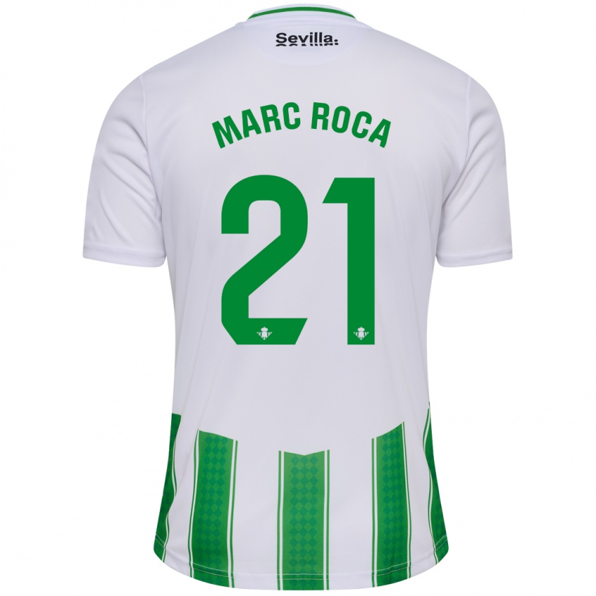 Kinder Marc Roca #21 Weiß Heimtrikot Trikot 2023/24 T-Shirt Österreich
