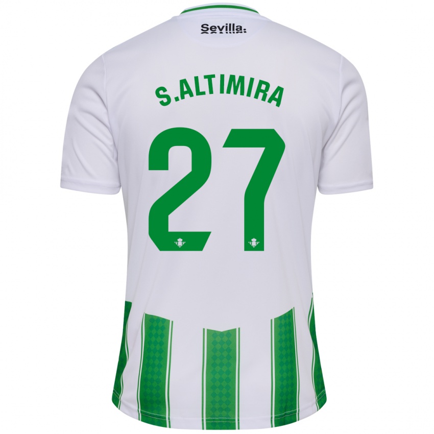 Kinder Sergi Altimira #27 Weiß Heimtrikot Trikot 2023/24 T-Shirt Österreich