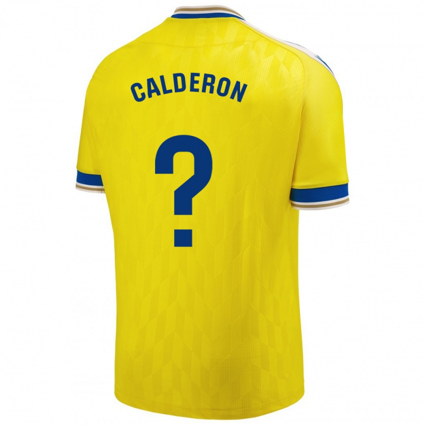 Kinder Martín Calderón #0 Gelb Heimtrikot Trikot 2023/24 T-Shirt Österreich