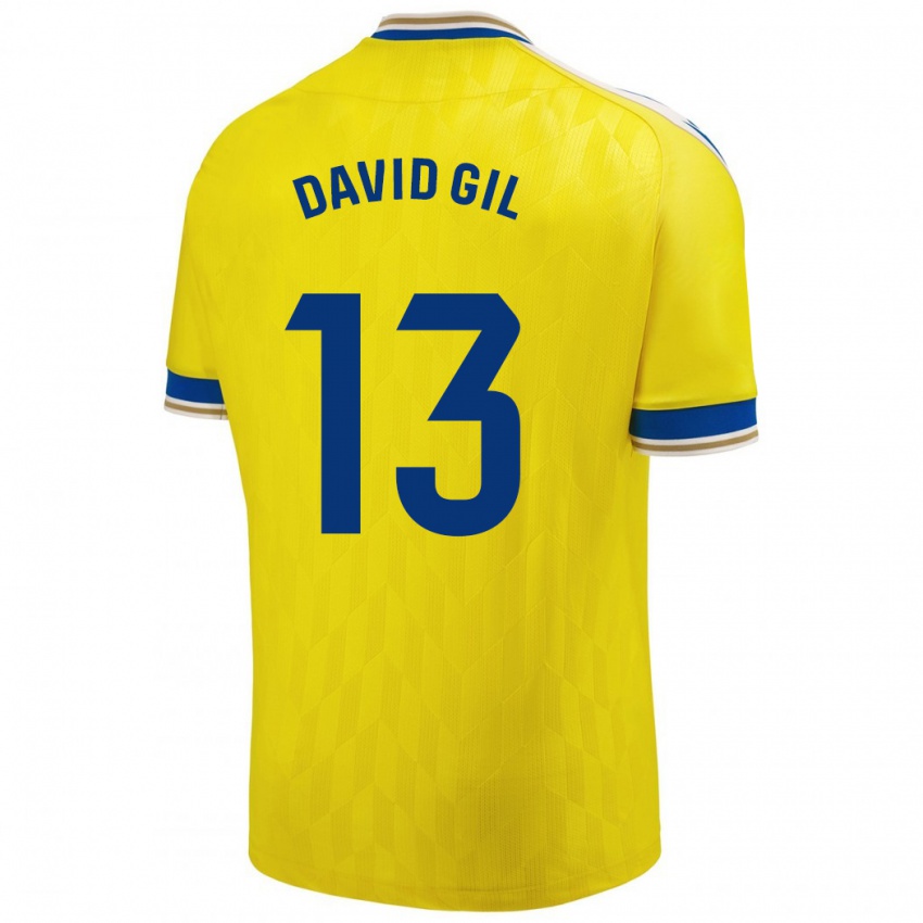 Kinder David Gil #13 Gelb Heimtrikot Trikot 2023/24 T-Shirt Österreich