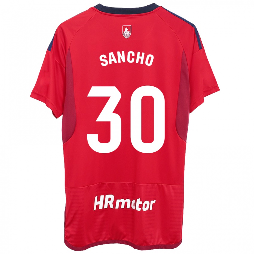 Kinder Dani Sancho #30 Rot Heimtrikot Trikot 2023/24 T-Shirt Österreich
