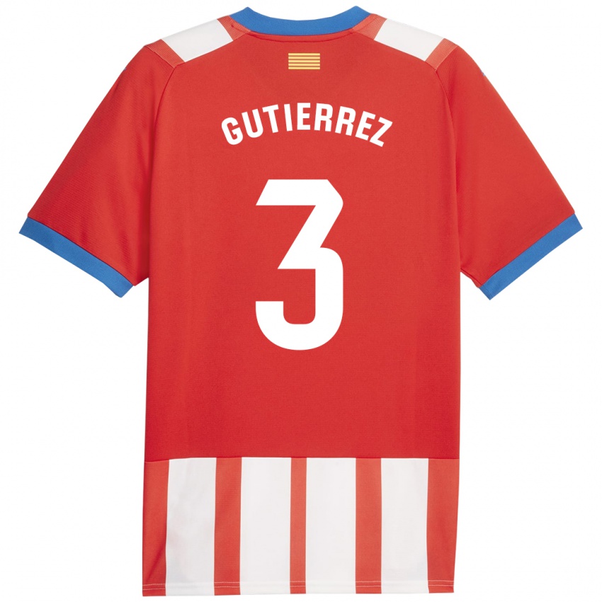 Kinder Miguel Gutierrez #3 Rot-Weiss Heimtrikot Trikot 2023/24 T-Shirt Österreich