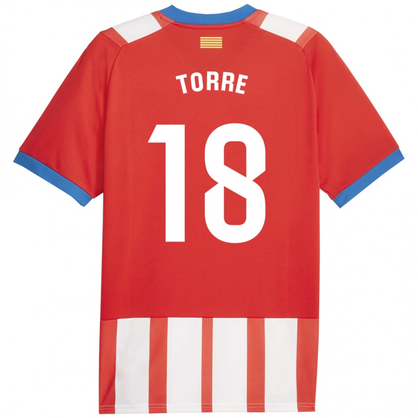 Kinder Pablo Torre #18 Rot-Weiss Heimtrikot Trikot 2023/24 T-Shirt Österreich