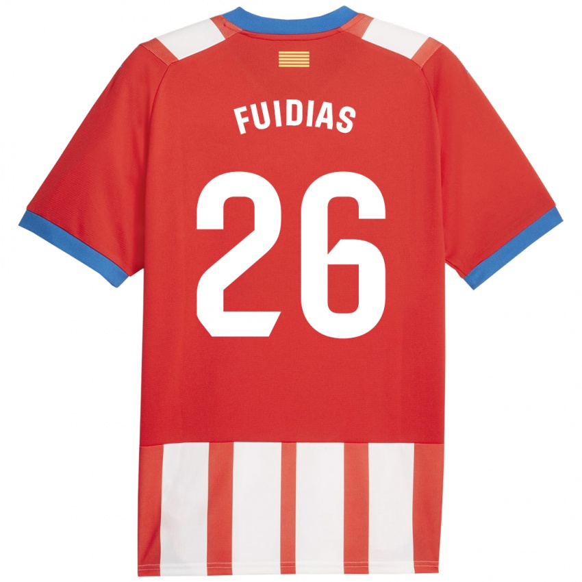 Kinder Toni Fuidias #26 Rot-Weiss Heimtrikot Trikot 2023/24 T-Shirt Österreich