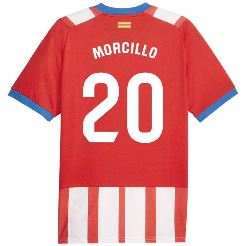 Kinder Luis Morcillo #20 Rot-Weiss Heimtrikot Trikot 2023/24 T-Shirt Österreich
