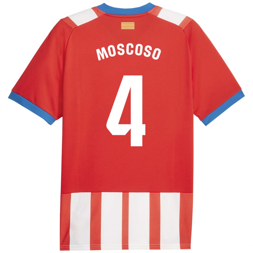 Kinder Miriam Moscoso #4 Rot-Weiss Heimtrikot Trikot 2023/24 T-Shirt Österreich