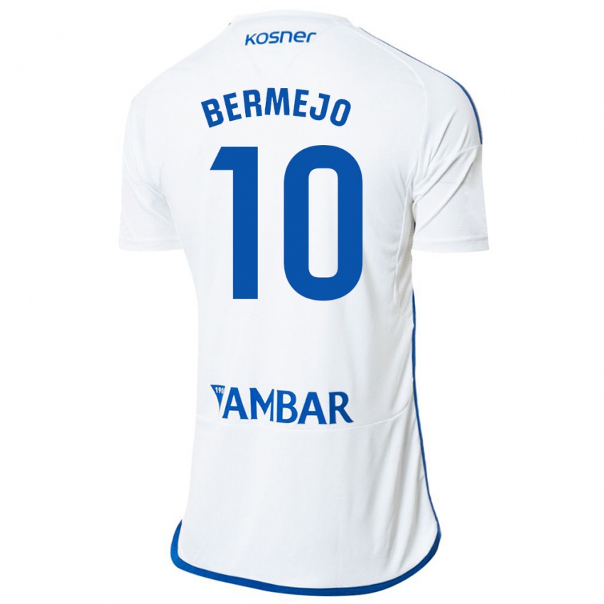 Kinder Sergio Bermejo #10 Weiß Heimtrikot Trikot 2023/24 T-Shirt Österreich