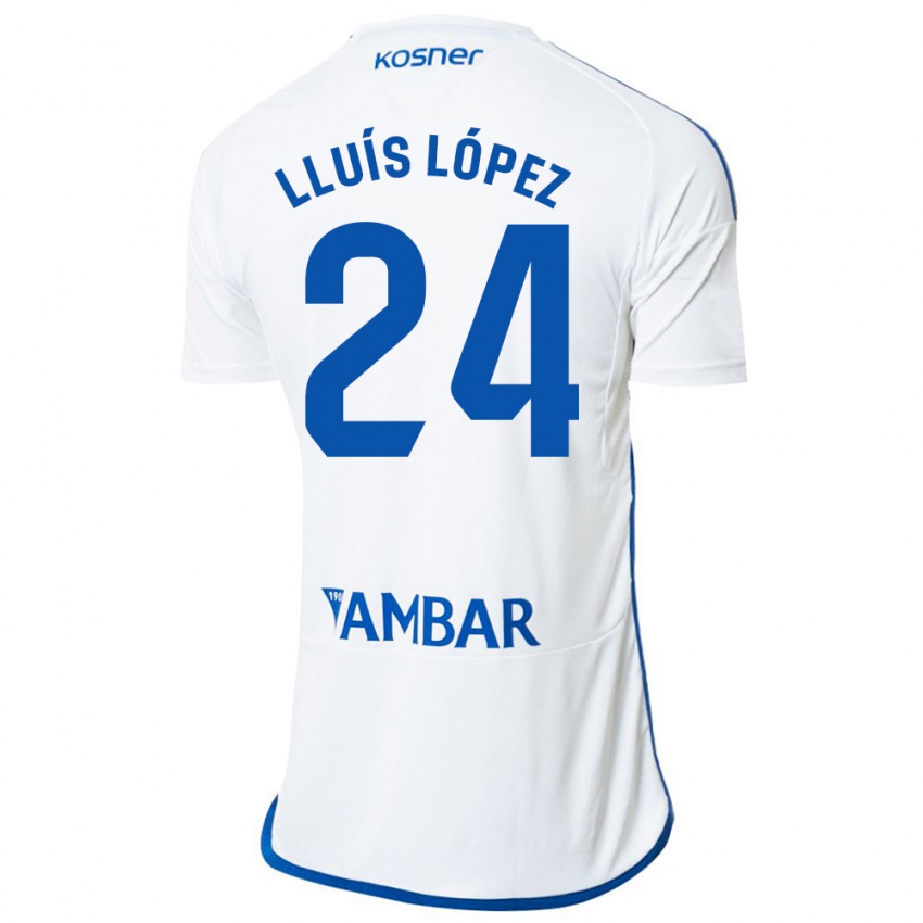 Kinder Lluís López #24 Weiß Heimtrikot Trikot 2023/24 T-Shirt Österreich
