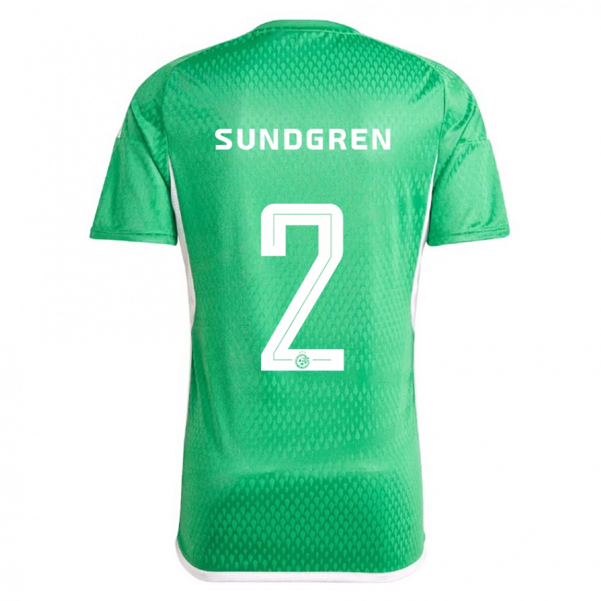 Kinder Daniel Sundgren #2 Weiß Blau Heimtrikot Trikot 2023/24 T-Shirt Österreich