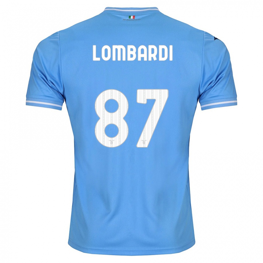 Kinder Cristiano Lombardi #87 Blau Heimtrikot Trikot 2023/24 T-Shirt Österreich