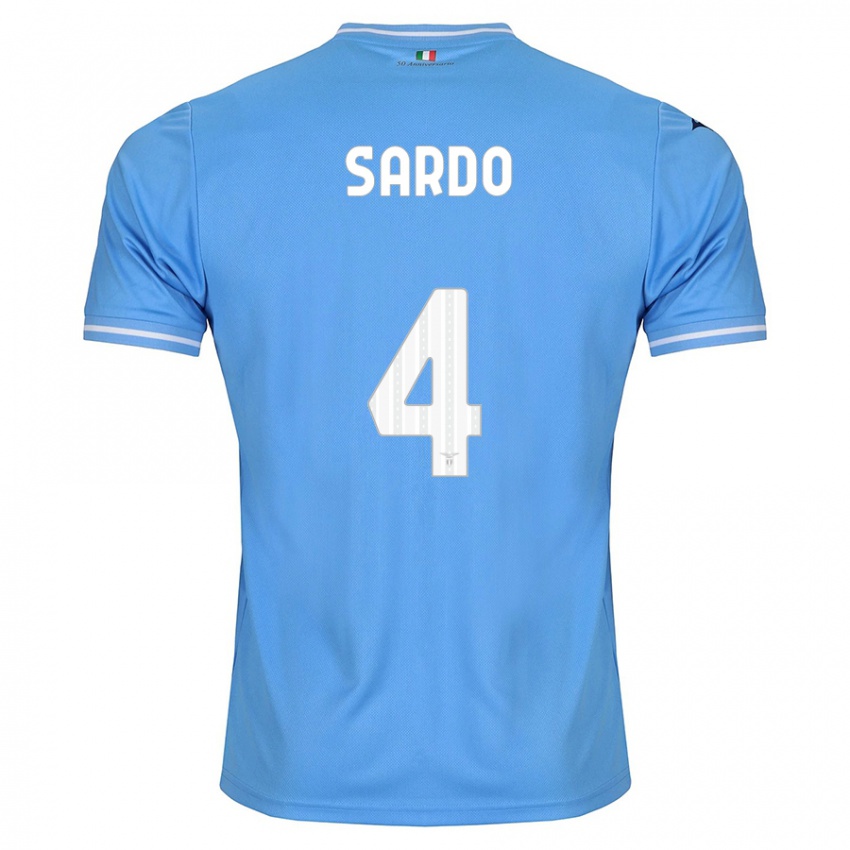 Kinder Jacopo Sardo #4 Blau Heimtrikot Trikot 2023/24 T-Shirt Österreich