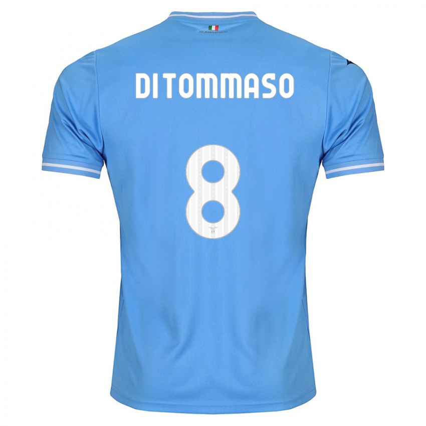 Kinder Leonardo Di Tommaso #8 Blau Heimtrikot Trikot 2023/24 T-Shirt Österreich